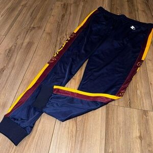 Navy Track Pants with Yellow and Maroon Stripes - Cleveland Cavaliers NBA